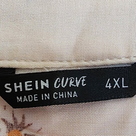 SHEIN - Bow Front Floral Print Dress Soft Fabric Size 4xl New - Picture 5 of 5